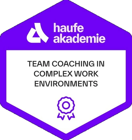 Badge der Haufe Akademie: Team Coaching in Complex Work Environments