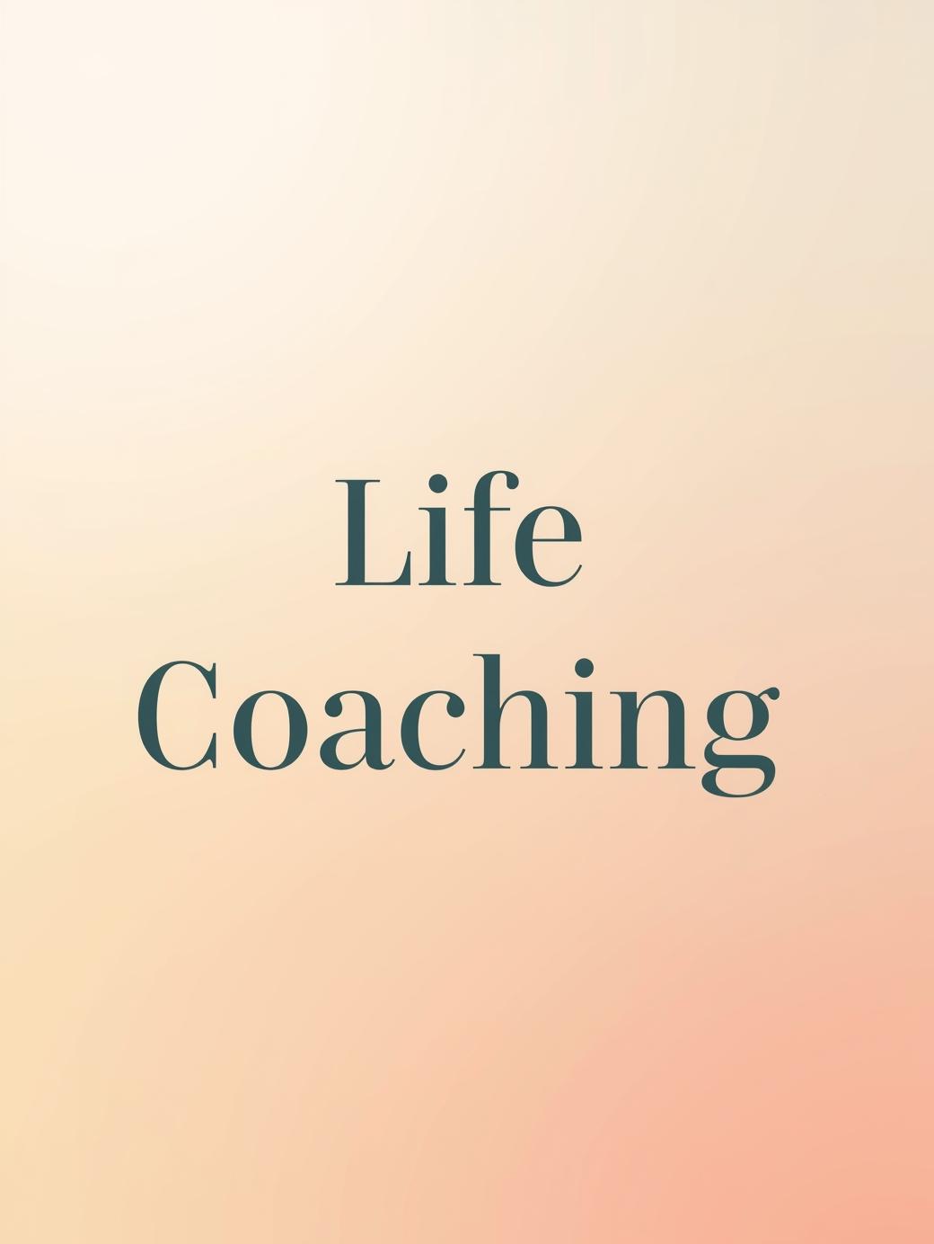 Schriftzug Life Coaching